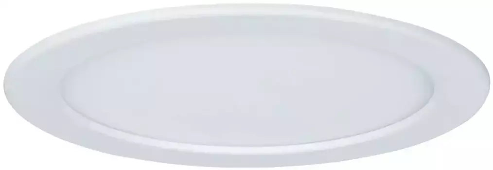 Светодиодная панель Paulmann "Встраиваемая светодиодная панель круглая 220мм 16,5Вт 4000К белая", 1 пламя, Встраиваемая светодиодная панель круглая 220мм 16,5Вт 4000К белая 22,0 см, Высота: 0,5 см, белый