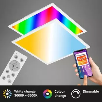 Светодиодная панель SMART WiFi ультраплоская RGB CCT APP управление белая 24Вт Briloner