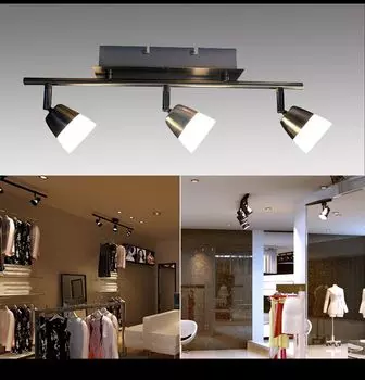 Светодиодная панель SX8228-03A 3х5Вт матовый никель, белое стекло, длина потолочного светильника 48см, ширина 8,5см, высота 17,5см 3000К теплый белый Eurotondisplay