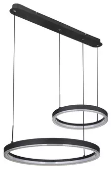 Светодиодная подвесная лампа Globo, 82,5x60x150 см, опал/черный/золотой