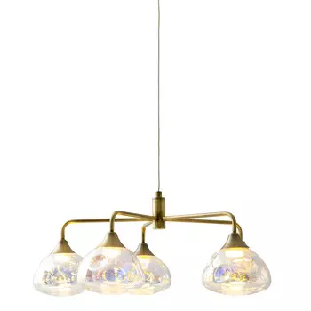 Светодиодная подвесная лампа Nve, 50x120 см, цвет латуни