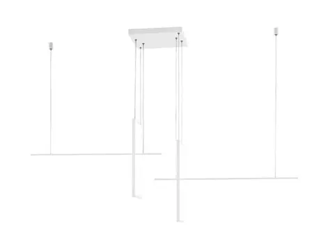 Светодиодная подвесная лампа Trio Leuchten, 200x150x39,00 см, белый