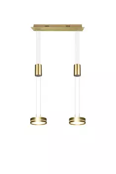 Светодиодная подвесная лампа Trio Leuchten, 55x14x150 см, цвет латуни