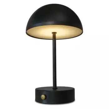 Светодиодная сенсорная лампа с регулируемой яркостью, черная - 26 x 14 см - металлическая настольная лампа 3 уровня яркости на батарейках - декоративная настольная лампа сенсорная лампа теплый белый внутри Spetebo