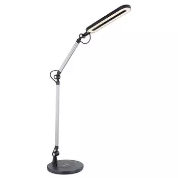 Светодиодная сенсорная настольная лампа, беспроводная зарядка, черная etc-shop, черный