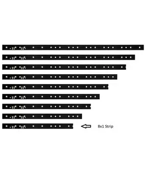 Светодиодная видеолента Martin VC-Strip 30 Creative 8x1, 20 шт. в упаковке 90357470HU