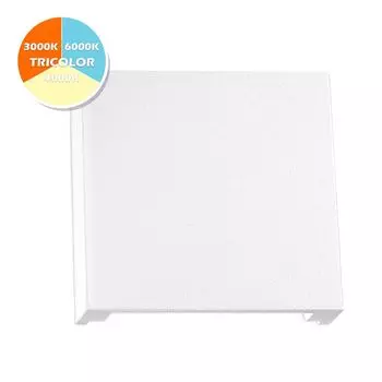 Светодиодное освещение лестницы, алюминиевый квадрат, белый цвет для 3-цветной распределительной коробки, теплый белый - нейтральный белый - холодный белый ступенчатый светильник Ledando
