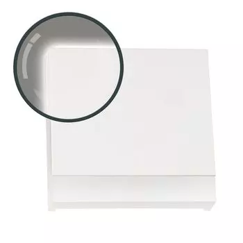 Светодиодное освещение лестницы KID из алюминия в белом квадрате для установки в коробку скрытого монтажа 68 мм - теплый белый 6000K - освещение ступеней Ledando