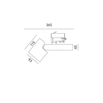 Светодиодноео трековое освещение KOBI, черный