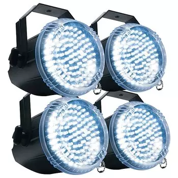 Светодиодные лампы для вечеринок American DJ Big Shot II со стробоскопическим эффектом, 4 упаковки American DJ Big Shot II LED Strobe Effect Party Lights 4 Pack