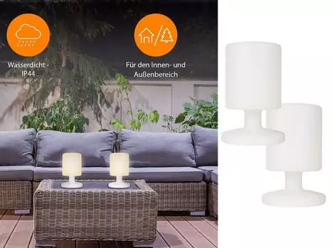 Светодиодные настольные лампы на батарейках для внутреннего и наружного использования без кабеля питания. meineWunschleuchte