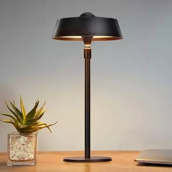 Светодиодные ночники Настольная лампа Беспроводная современная светодиодная настольная лампа 3 цвета RGB Железная настольная лампа с регулируемой яркостью 30 см Металлическая прикроватная лампа Черный bedee