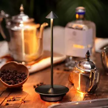 Светодиодные ночные светильники, настольная лампа, беспроводная настольная лампа с регулируемой яркостью 6000 мАч для ресторана, бара, дома, улицы, спальни, прикроватная лампа bedee