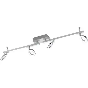 Светодиодные потолочные точечные светильники EGLO «CARDILLIO 1», 6 лампочек, источник света Светодиодная панель | Постоянно встроенный светодиод, потолочный светодиодный светильник, потолочный светодиодный светильник, цвет silberfarben