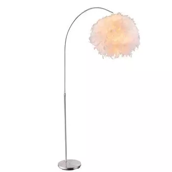Светодиодные торшеры RGB для гостиной с пружинным абажуром Globo Lighting, белый