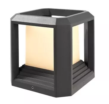 Светодиодный цоколь Deko-Light Bootis темно-серого цвета, маленький, 12 Вт, 700 лм, IP65, серый