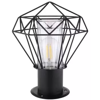 Светодиодный цоколь RGB, черный абажур, высота 31,5 см Globo Lighting