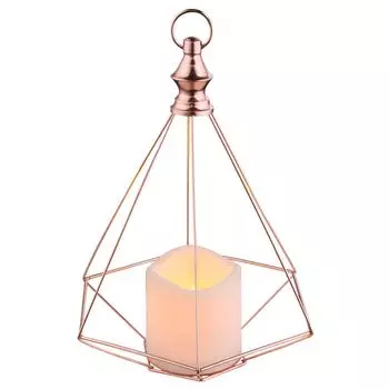 Светодиодный декоративный светильник для подвешивания и размещения со свечой etc-shop