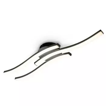 Светодиодный дизайнерский потолочный светильник для гостиной, современный потолочный светильник, черный, алюминиевый, акриловый, 6 Вт B.K.Licht