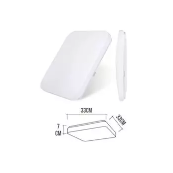 Светодиодный EDM 6500K 18 Вт - 1260 люмен 28x28x6,3 см потолочный настенный светильник