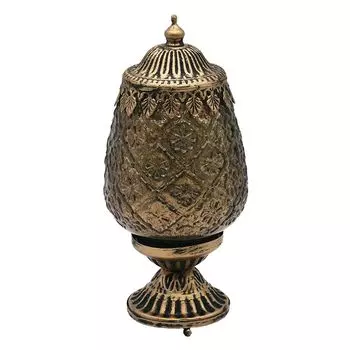 Светодиодный фонарь Clayre & Eef 8x19 см коричневое стекло Clayre&Eef, коричневый