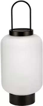 Светодиодный фонарь Pauleen "Свечение IP44", 1 лампочка 16,0 см, Высота: 38,0 см, белый/черный