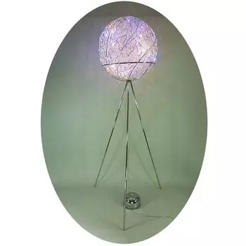 Светодиодный + галогенный торшер ALINA шариковый светильник торшер Dapo Leuchten, серебро