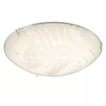Светодиодный хрустальный потолочный светильник, хром, стекло, 25 см Globo Lighting, белый