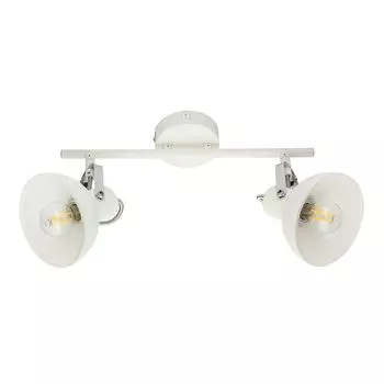 Светодиодный настенный и потолочный светильник, стекло, белый, хром, поворотный etc-shop