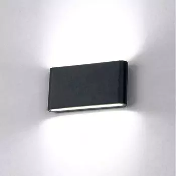 Светодиодный настенный светильник 12 Вт, водонепроницаемый современный настенный светильник, настенное освещение вверх и вниз, холодный белый, 6000K lapalife, черный