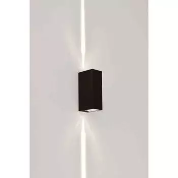 Светодиодный настенный светильник 6Вт 375лм для внутреннего/наружного использования, черный 2700К - теплый белый NCC-Licht