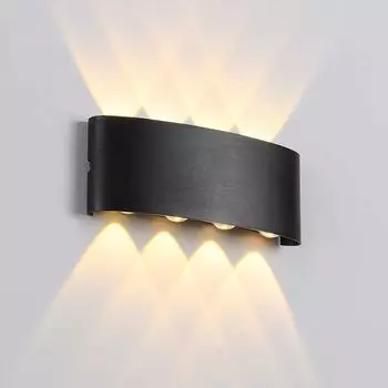 Светодиодный настенный светильник 8 Вт, теплый белый, современный водонепроницаемый настенный светильник, настенное освещение вверх и вниз, настенное освещение для улицы, лестницы, гостиной, спальни, прихожей lapalife