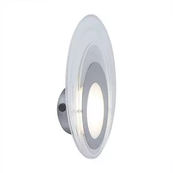 Светодиодный настенный светильник, алюминиевое стекло, сатиновое серебро, H 28 см etc-shop