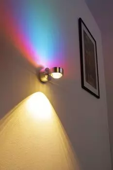 Светодиодный настенный светильник »Berga« из металла/стекла в алюминии hofstein