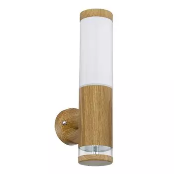 Светодиодный настенный светильник, декоративный светильник, нержавеющая сталь, имитация дерева, В 35 см Globo Lighting