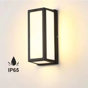 Светодиодный настенный светильник для наружного использования в помещении, IP65, водонепроницаемый, бра 18 Вт из алюминия, уличный светильник, ночник для входа в сад, балкон, гараж, прихожая, теплый белый Rosikey