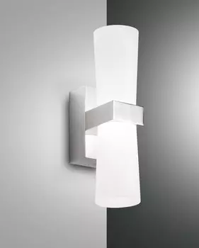 Светодиодный настенный светильник Fabas Luce Iglesias белого цвета 2x 4 Вт 720 лм, белый