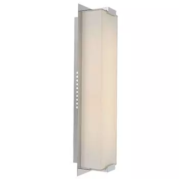 Светодиодный настенный светильник, хром, стекло, 43 см etc-shop, серебро