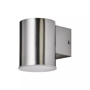 Светодиодный настенный светильник Lindby для наружного освещения Morena из алюминия из нержавеющей стали., серебро