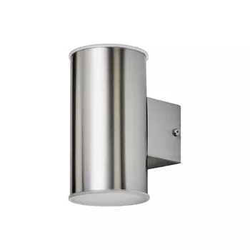 Светодиодный настенный светильник Lindby для наружного освещения Morena из алюминия из нержавеющей стали., серебро