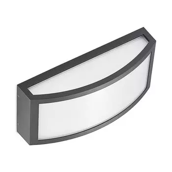 Светодиодный настенный светильник Lindby для наружного освещения 'Jakari' черного цвета из алюминия