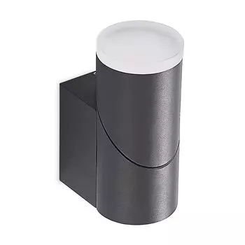 Светодиодный настенный светильник Lindby снаружи 'Aspyn' черного цвета из алюминия