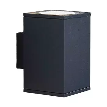 Светодиодный настенный светильник Lindby снаружи 'Mekita' черного цвета из алюминия