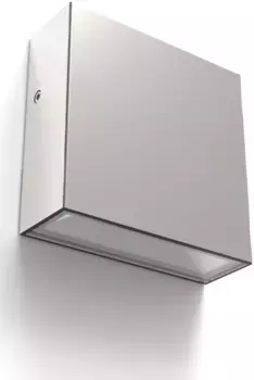 Светодиодный настенный светильник LUTEC для наружного освещения "GEMINI XF" Высота: 11 см, цвет edelstahl