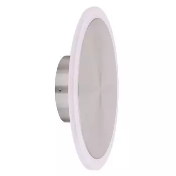Светодиодный настенный светильник, матовый никель, опал, белый etc-shop, серебро