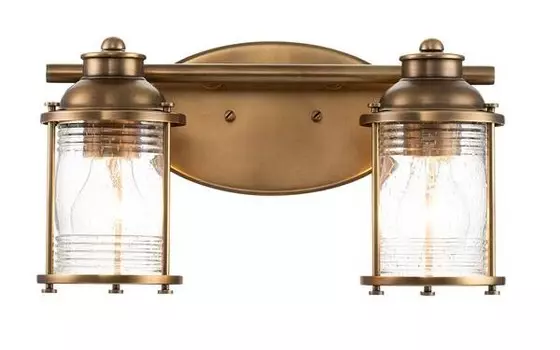 Светодиодный настенный светильник MeineWunschleuchte Bad Messing, Breite 36cm цвет messing/durchscheinend