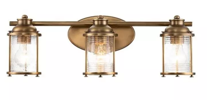 Светодиодный настенный светильник MeineWunschleuchte Bad Messing, Breite 61cm цвет messing/durchscheinend