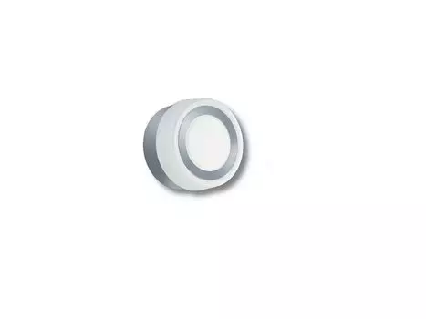 Светодиодный настенный светильник никель матовый белый 10см стекло 3.5Вт/230В теплый белый проекция 6см B-Leuchten