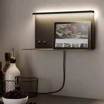 Светодиодный настенный светильник Paulmann Jarina матового черного цвета 4,5 Вт 400 лм, черный