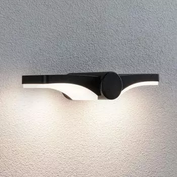 Светодиодный настенный светильник Paulmann Pekana антрацитового цвета 2x 6 Вт 960 лм IP44, серый